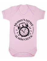 Mummy's Little Alarm Clock Baby Boy Girl Unisex Short Sleeve Bodysuit
