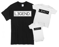 Legend And Legacy Father And Baby Matching T Shirt & Bodysuit Set
