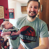 Copy of Daddysaurus Babysaurus Skeloton Design Father And Baby Matching T Shirt & Bodysuit Set