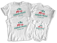 Personalised Family Name Matching Christmas Tops (Sold Separately)