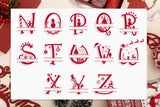 Personalised Chrtistmas Bodysuit Letter Design  / Baby Grow For Baby Boy Or Girl