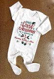 Our First Christmas As Family Of Personalised Baby Gifts (Can be personalised up to Family of 6)