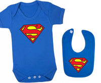 Super Baby Bodysuit With Matching Bib